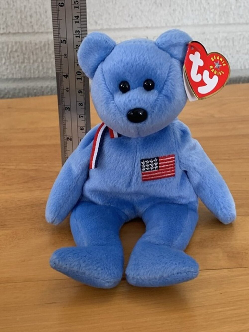Ty Beanie Baby 9/11 Memorial 4506 America 2001 Patriotic Teddy Bear EUC - Picture 10 of 10